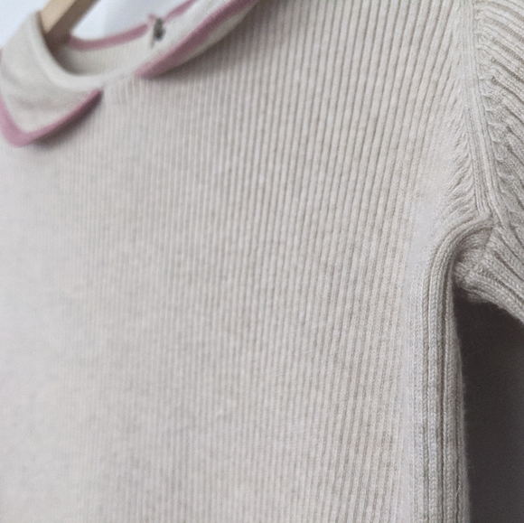 Mini Boden Knit Dress with Pink Trim Sz. 11-12 yrs - Picture 8 of 14